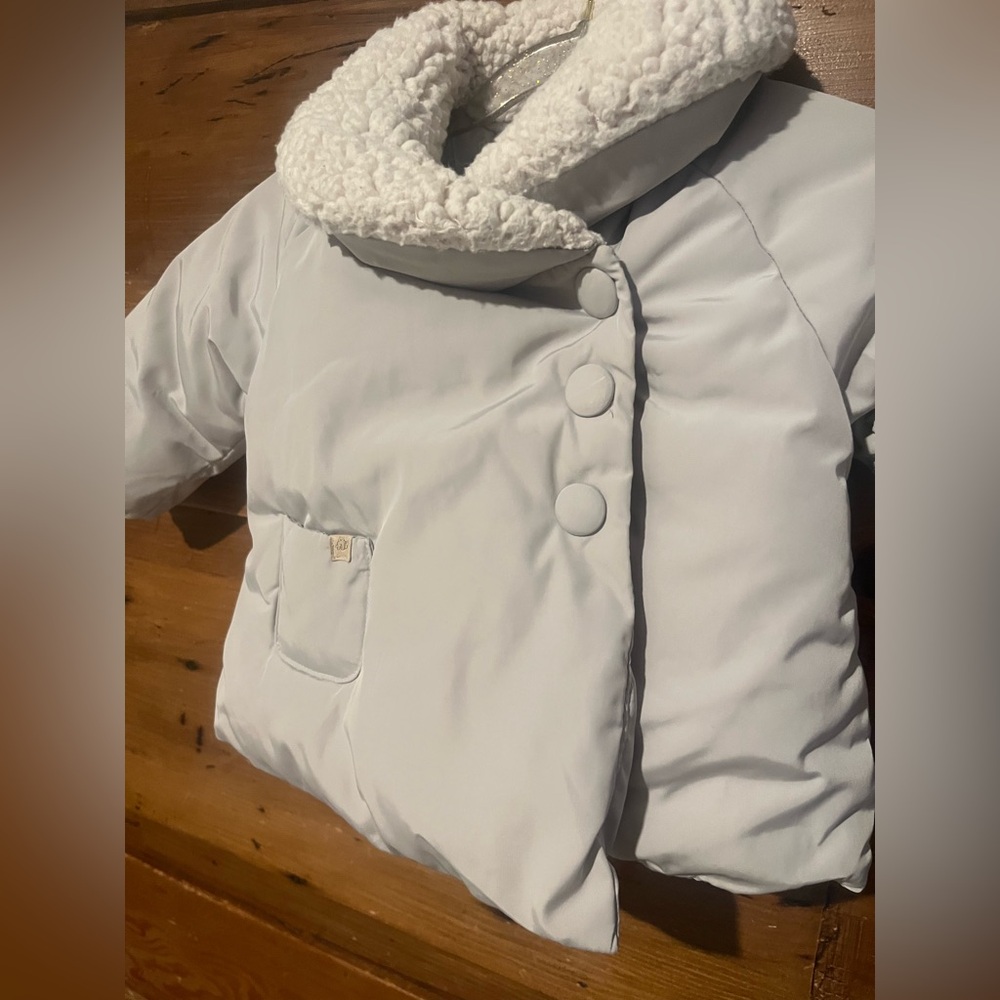 Zara baby girl jacket with Sherpa collar - Picture 2 of 13